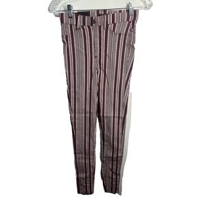 kroix womens juniors striped jean style pants size small‎ medium SM